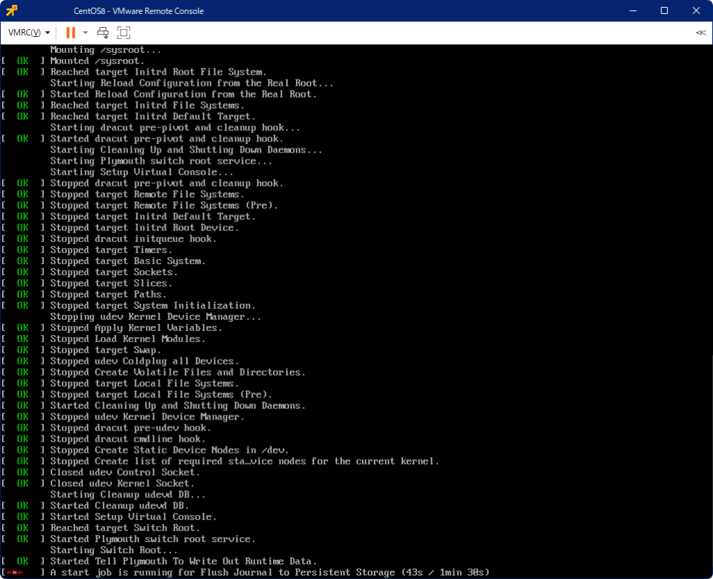 CentOS8 streamの起動が途轍もなく鈍くなった guro_chanの手帳